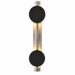 Minimalist Rotatable LED Wall Light in Black and Brushed Silver