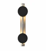 Minimalist Rotatable LED Wall Light in Black and Brushed Silver