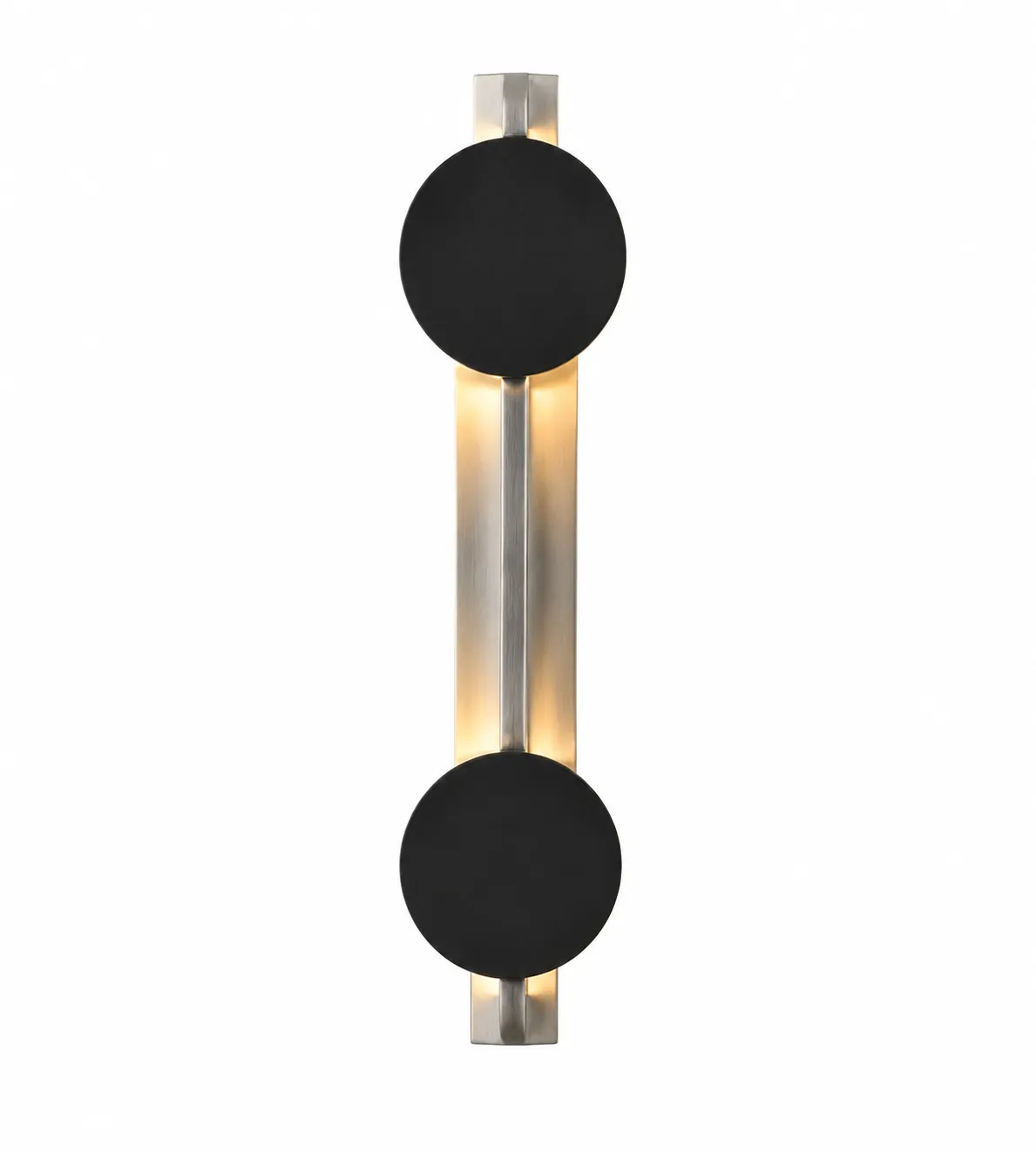 8a35905c6d2c0e7ebef9c39f3e961df3_11zon Minimalist Rotatable LED Wall Light in Black and Brushed Silver - Image 1