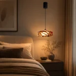 Amber Crystal Glass Pendant Light | Modern Luxury LED Ceiling Lighting Fixture - Image 5