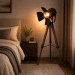 Vintage Tripod Floor Lamp | Industrial Lighting - Image 3