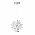Crystal Blossom LED Pendant Light | Luxury Crystal Fixture