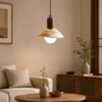 Handmade Ceramic Pendant Light | Artisan Textured Lamp - Image 4