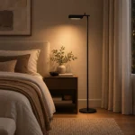 Modern Wide-Shade LED Reading Floor Lamp - Image 3