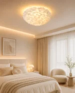 Feather Cloud LED Ceiling Light – Soft Ambient Bedroom Ceiling Lamp - Image 3