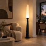 Modern Branch Floor Lamp with Double Fabric Shades - Image 2