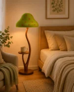 Mushroom Floor Lamp with Side Table | Nordic Lighting - Image 4