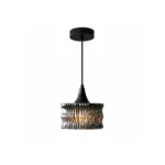 Smoky Ripple Glass Pendant Light | Modern Glass Lighting