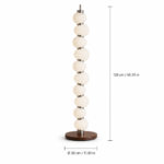 Spiral LED Floor Lamp | Frosted Glass Lighting - Image 6