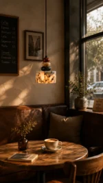 Natural Marble Pendant Light | Luxury Small LED Pendant Lighting Fixture - Image 5