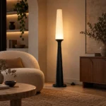 Modern Branch Floor Lamp with Double Fabric Shades - Image 4