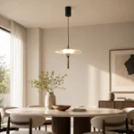 Modern Crystal Pendant Light | Minimalist LED Ceiling Lighting Fixture - Image 5