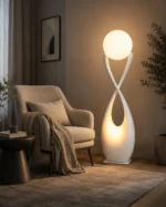 Infinity Sculptural Floor Lamp | Modern Art Lighting - Image 3
