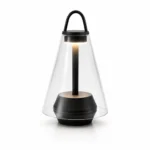 Portable Glass Table Lamp | Modern LED Ambient Bedside & Outdoor Lighting Fixture