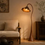 Lotus Floor Lamp | Wabi-Sabi Sculptural Lighting - Image 4