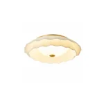 Fabric LED Ceiling Light – Elegant Pleated Wave Ceiling Lamp