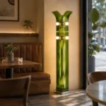 Modern Green Acrylic Floor Lamp | Artistic Lighting - Image 2