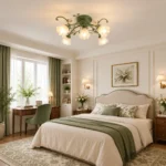 Floral Glass Ceiling Light – Botanical Romantic Ceiling Lamp - Image 2
