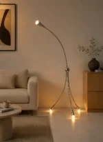 Modern Arc LED Floor Lamp | Sculptural Lighting - Image 5