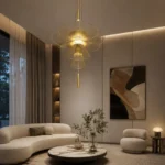 Golden Radiance Metal Wire Chandelier for Modern Luxury Interiors - Image 3