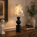 Vintage Floral Fabric Table Lamp for Bedroom & Living Room - Image 6