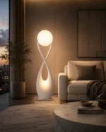 Infinity Sculptural Floor Lamp | Modern Art Lighting - Image 4