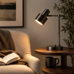 Adjustable Brass Table Lamp | Modern LED Reading Desk Light - Image 7