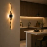 Wave Curve LED Wall Light | Modern Linear Sconce - Image 3