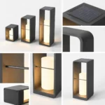 Zephyra Solar Outdoor Frame Lantern for Patio and Garden Lighting - Image 5