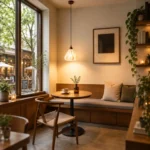 French Vintage Pendant Light | Wooden PLA Petal LED Lighting Fixture - Image 4