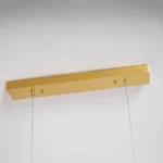 Modern Brass Alabaster Linear Pendant Light | LED - Image 8