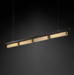Black and Gold Linear LED Pendant Light - Image 4