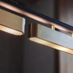 Black and Gold Linear LED Pendant Light - Image 6