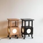 Mobile Side Table Lamp | Modern Wooden Ambient LED Night Light Furniture - Image 4