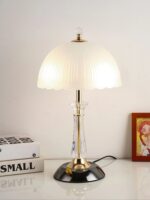 Crystal Table Lamp Brass Design | Modern Glass LED Table Lamp - Image 5