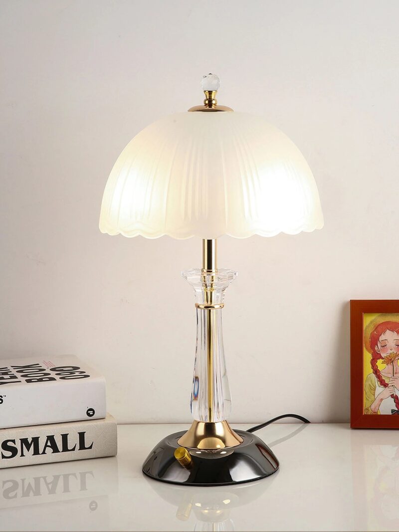 Crystal Table Lamp Brass Design | Modern Glass LED Table Lamp - Image 5