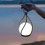Modern Outdoor Lantern Table Lamp | Rechargeable Patio & Garden LED Lighting Fixture - Image 3