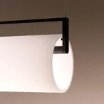 Modern Linear LED Pendant Light | Black & Soft White - Image 5