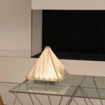 Modern Pyramid Table Lamp | Crystal Ambient LED Desk Lamp for Bedroom & Living Room - Image 4