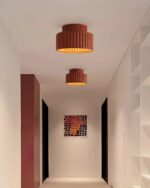 Minimalist Resin Ceiling Light – Nordic Eco LED Flush Mount Lamp - Image 5