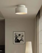 Minimalist Resin Ceiling Light – Nordic Eco LED Flush Mount Lamp - Image 6