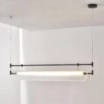 Ribbed Glass Linear LED Pendant Light - Image 2
