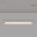 Ribbed Glass Linear LED Pendant Light - Image 3