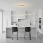 Cross Linear LED Pendant Light with Downlights - Image 5