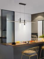 Cross Linear LED Pendant Light with Downlights - Image 3