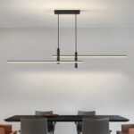 Cross Linear LED Pendant Light with Downlights - Image 6
