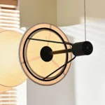 Sculptural Fabric Linear Pendant Light | Ivory LED - Image 6