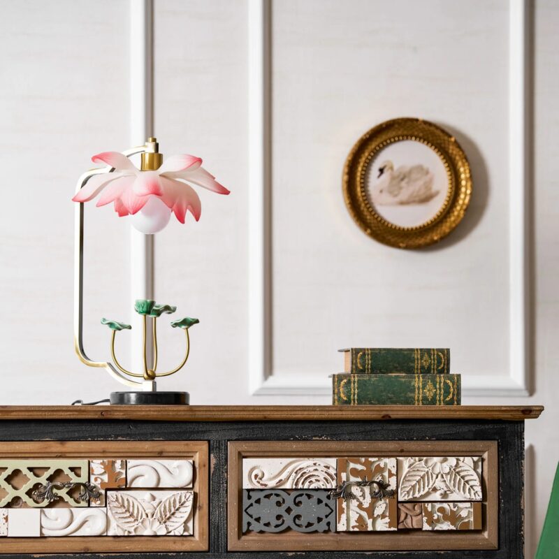 Artistic Lotus Table Lamp | Luxury Decorative LED Lighting Fixture - Image 5