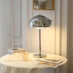 Floral Dome Table Lamp | French Vintage Iron LED Bedside Lighting Fixture - Image 7