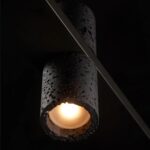 Modern Black Stone Linear Pendant Light | Brass LED - Image 7